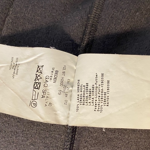 100% wool EMPORIO ARMANI coat - Picture 6 of 7